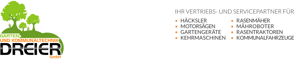 Garten- und Kommunaltechnik DREIER GmbH - Ihr Gartentechnik-Fachhändler für Frankfurt (Oder) und Umgebung.